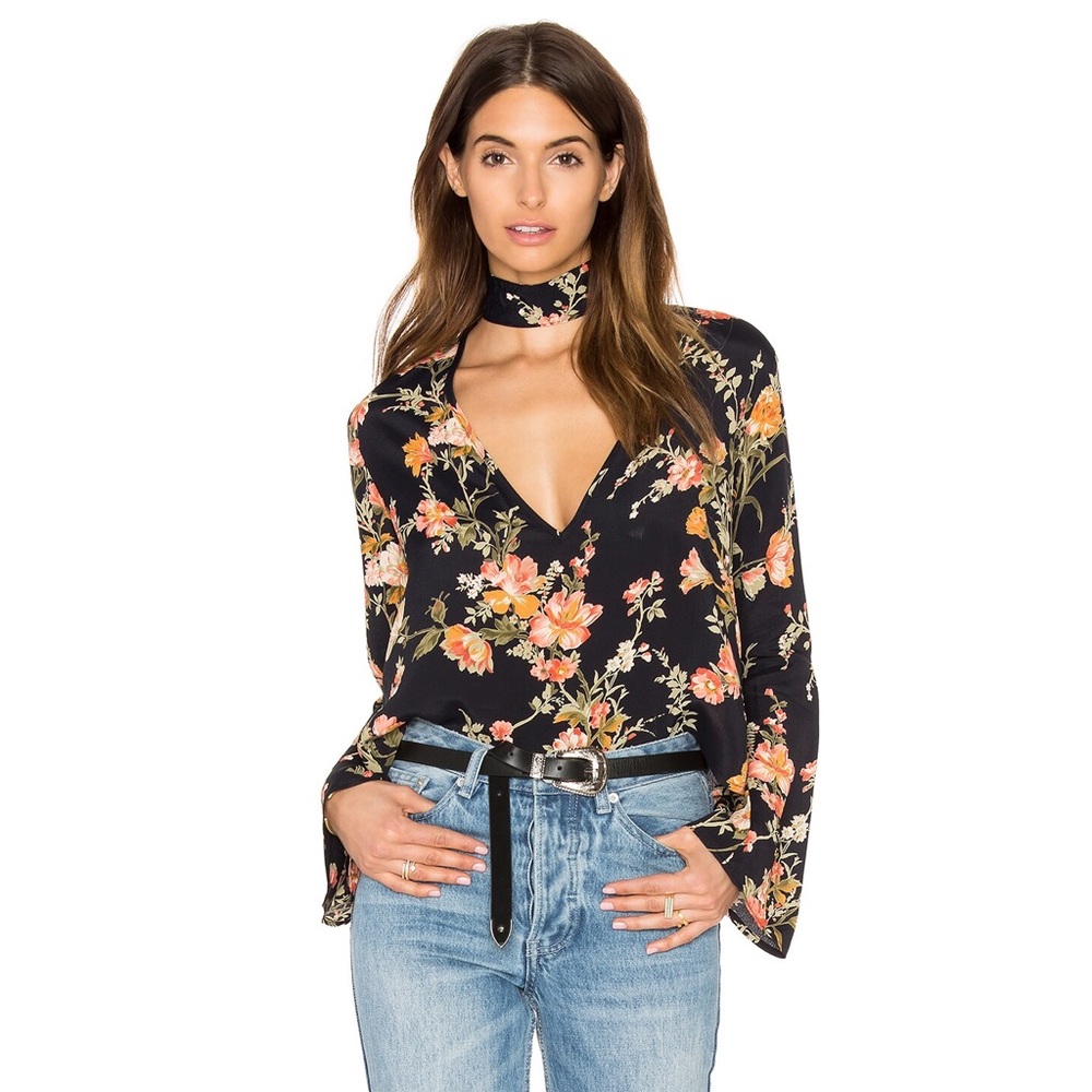 NWT Revolve’s Flynn Skye Memphis Top - Night Blossom